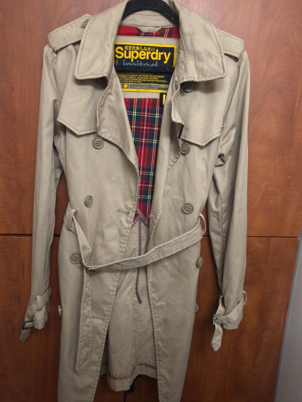 Superdry Beige Trench Coat